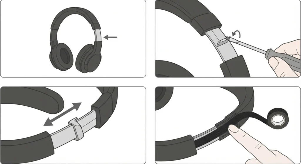 Tighten the Headband Sliding Mechanism
