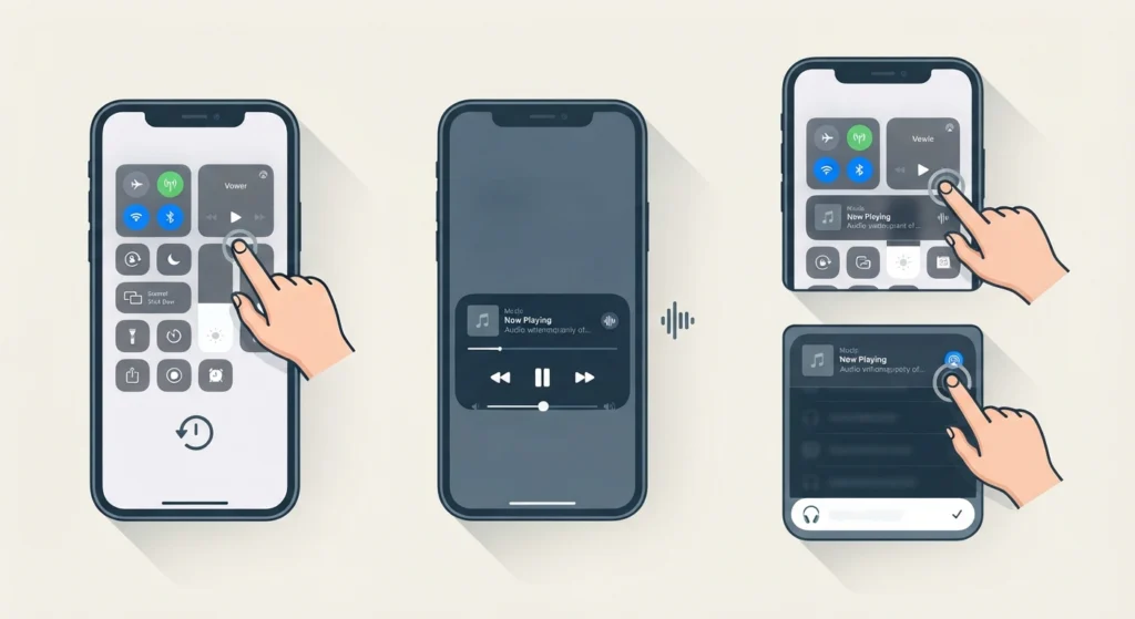 Turn Bluetooth Off and On, Then Choose the Right Audio Output
