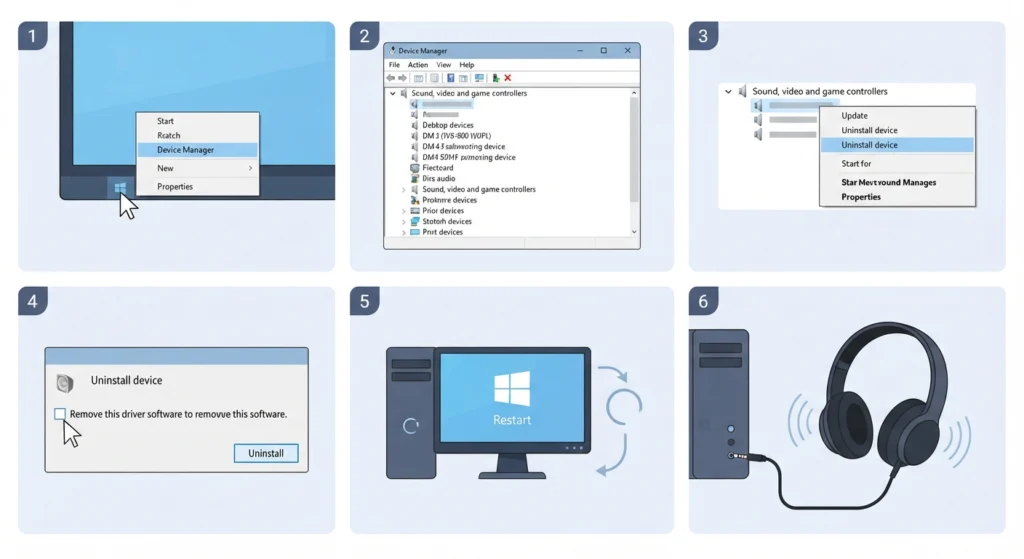 Uninstall and Reinstall the Driver in Device Manager