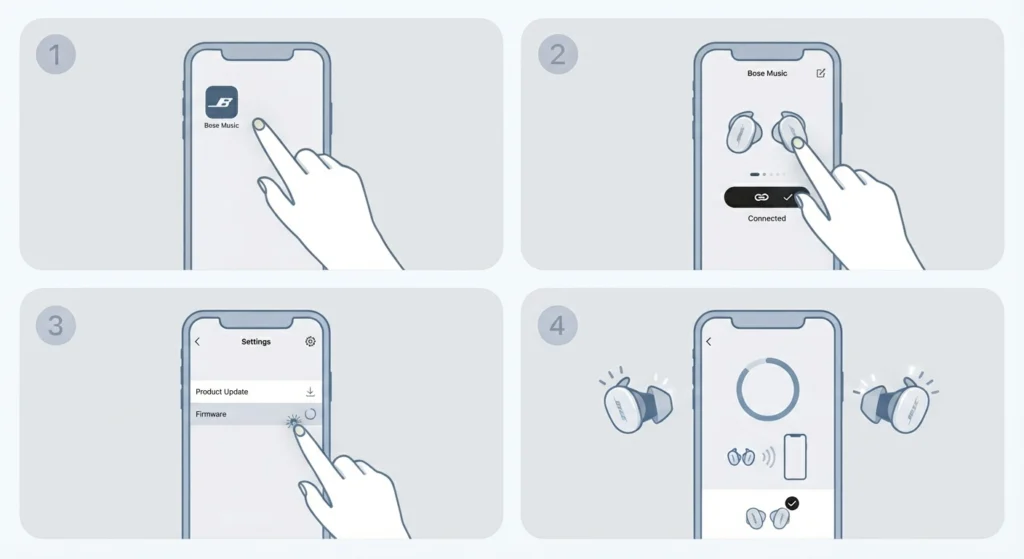 Update the Earbuds With the Bose Music App
