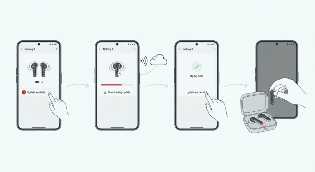 Update the Firmware Through the Nothing X App