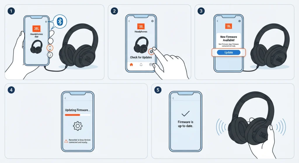Update the JBL Headphones App Firmware