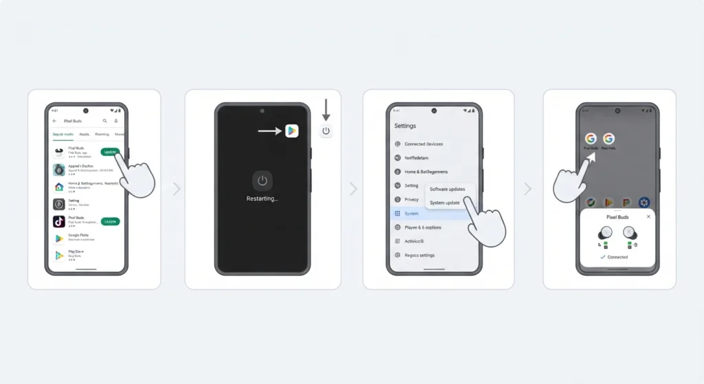 Update the Pixel Buds App and Phone Software