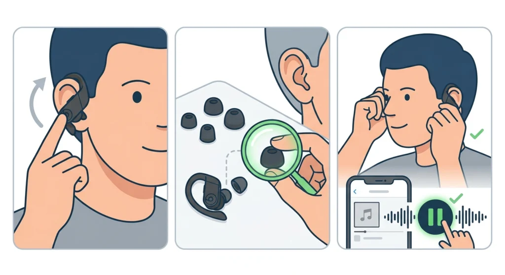 Adjust the Fit and Ear Tips