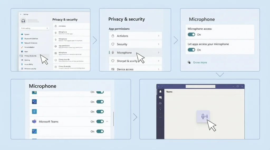 Allow Microphone Access for Teams