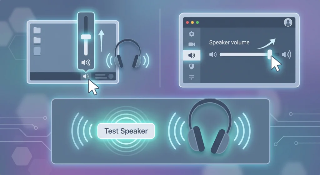 Check the Volume in Zoom and on the Computer