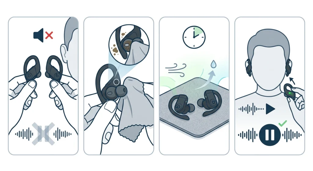 Clean the Earbud Sensors
