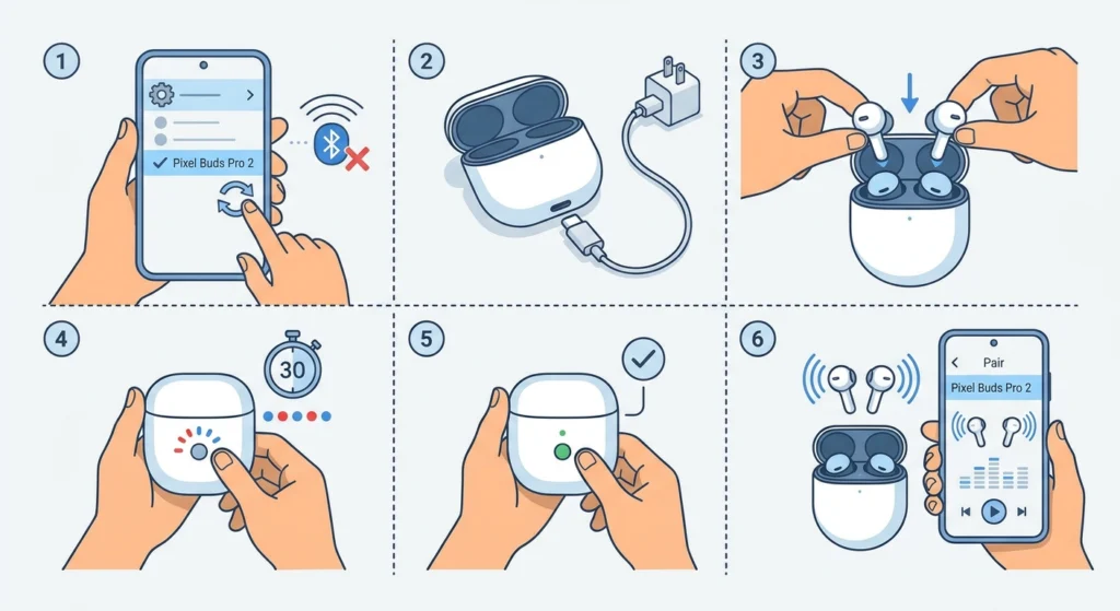 Factory Reset the Pixel Buds Pro 2