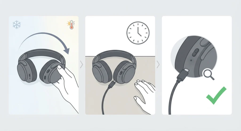 Let the Headphones Charge Undisturbed