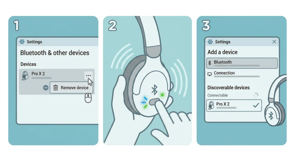 Re-Pair Over Bluetooth
