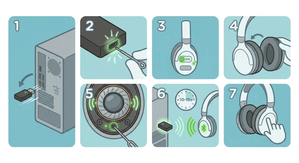 Re-Pair the Headset to the Lightspeed Adapter