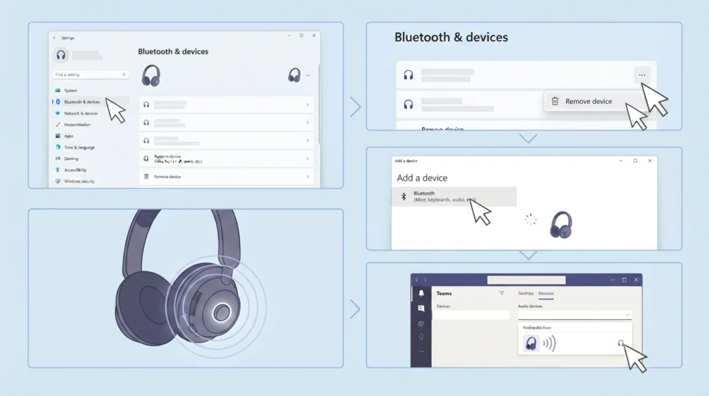 Reconnect Bluetooth Headphones