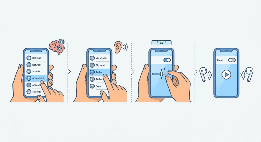 Reset the Audio Balance on Android