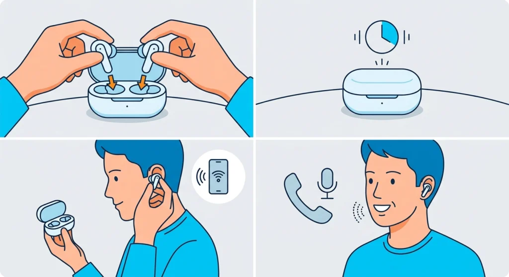 Reset the Connection by Reseating the Earbuds