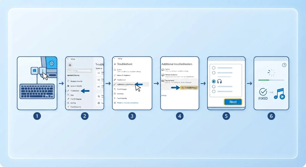 Run the Troubleshooter on Windows 10