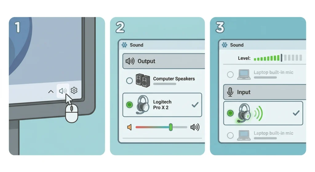 Set the Headset as the Default Device in Windows