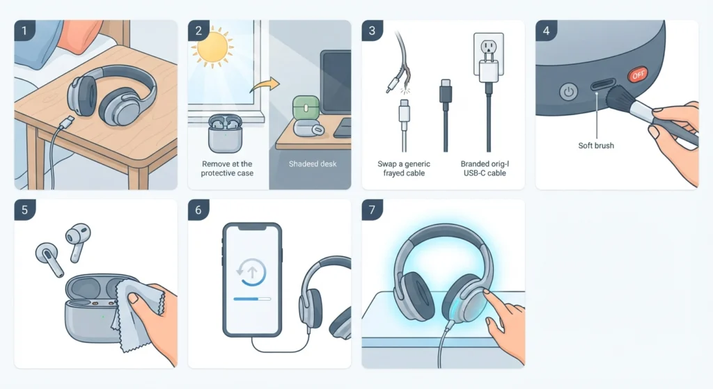 Step-by-Step Guide to Fix Headphones That Overheat While Charging