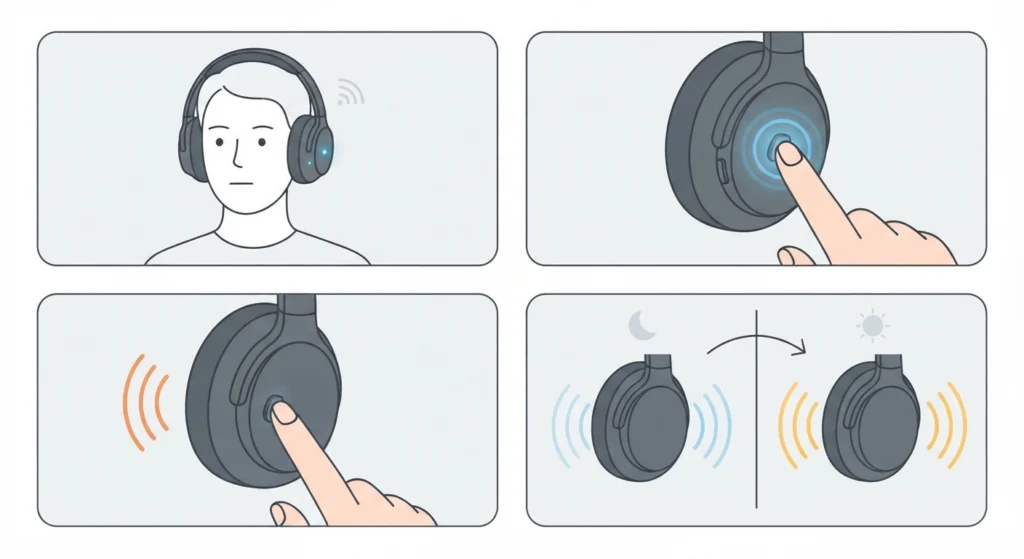 Switch Modes Using the Multi-Function Button
