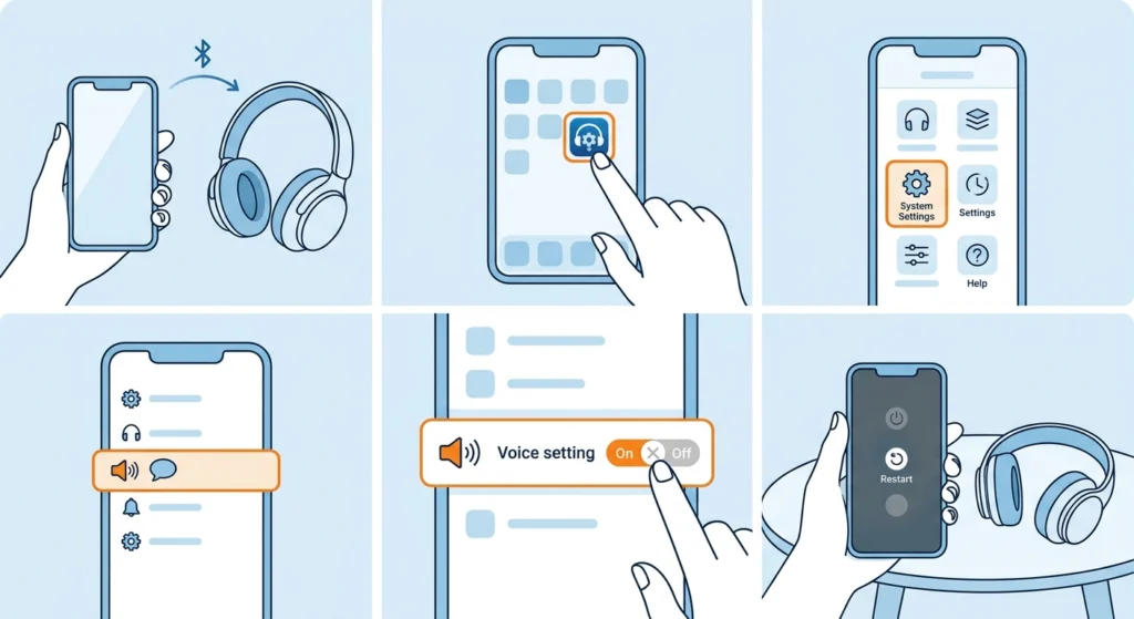 Turn Off or Reduce Voice Prompts in the Companion App