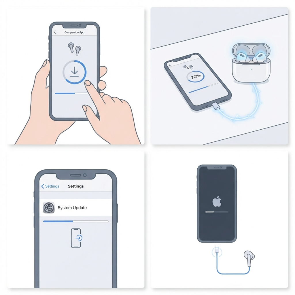 Update the Earbuds Firmware and the Phone Software
